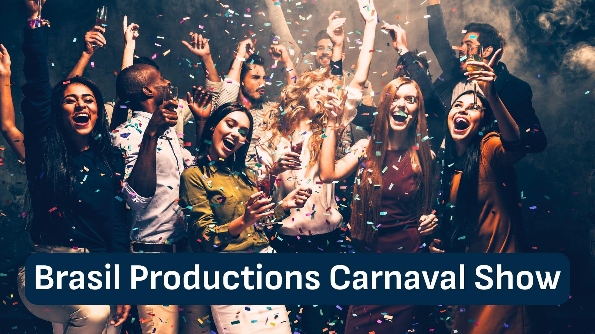 Public en fête sous des confettis colorés pendant une célébration musicale brésilienne.