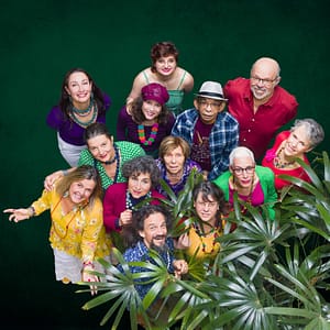 Photo du collectif franco-brésilien Espace Tempo, réunissant chanteuses et musiciens autour de la musique brésilienne